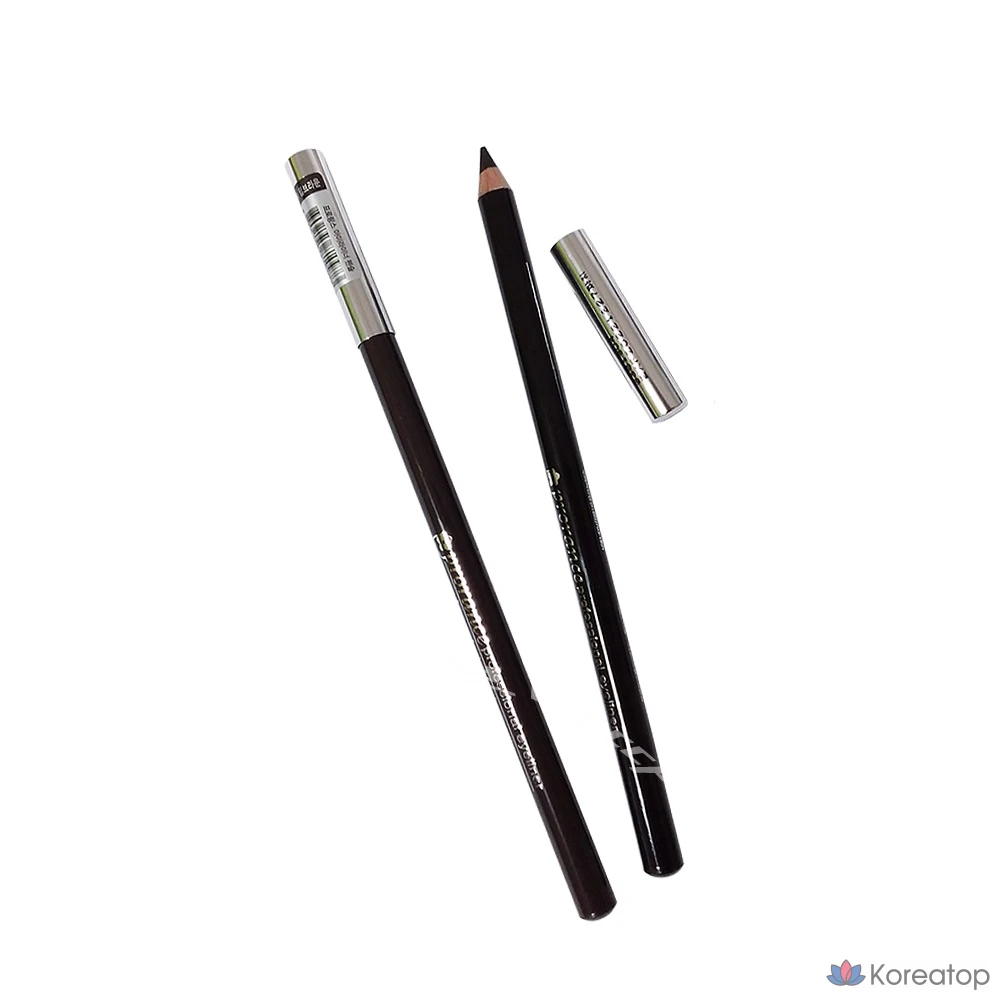 Карандаш для подводки глаз Prolance Professional Wood Eyeliner Pencil, № 02, черный, 1 шт.