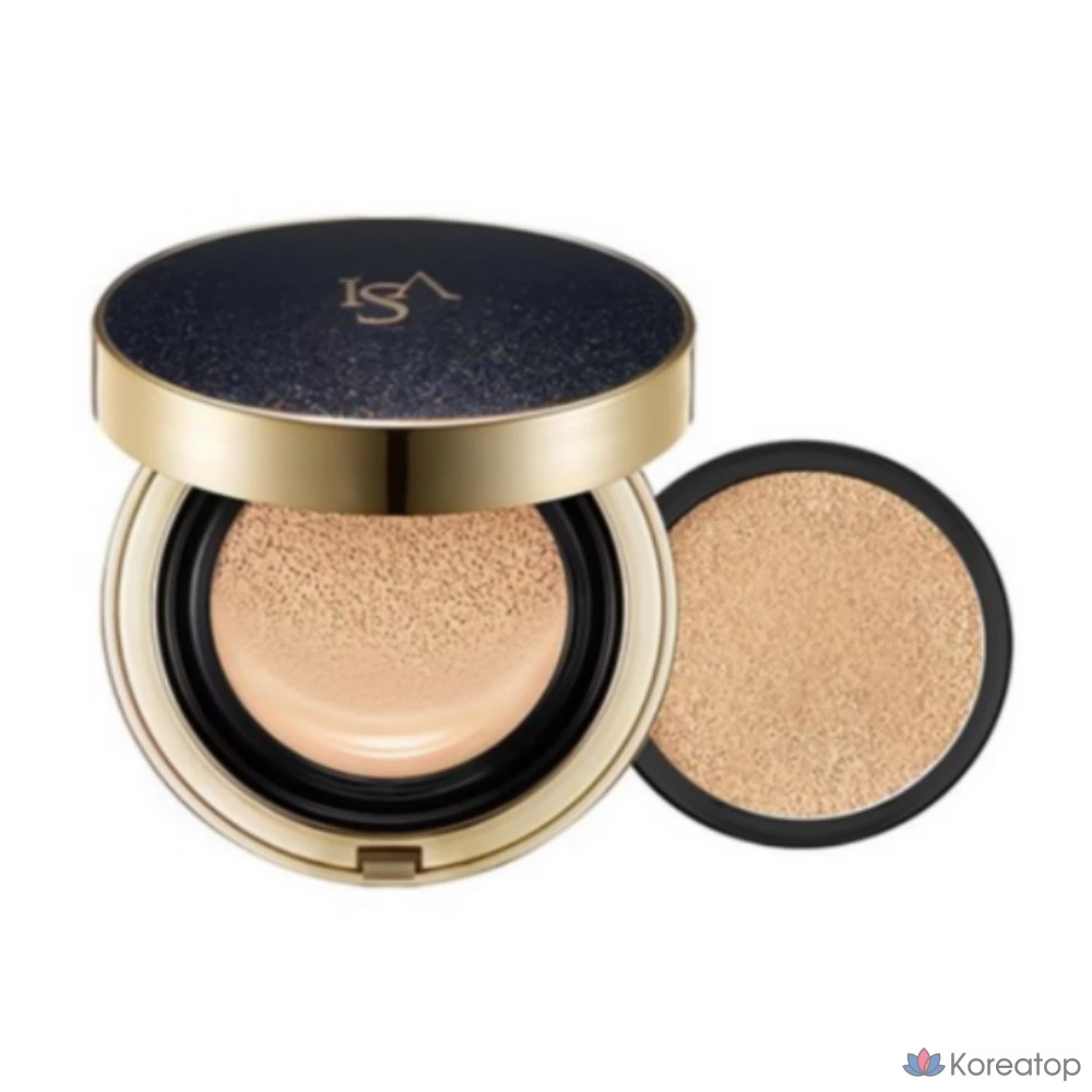 Набор тональных кремов Isa Knox Age Focus Phytopro-Retinol Extreme Cover Cushion + сменный блок 15 г, оттенок 23 Natural Beige, 1 шт.