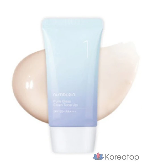 Тональный крем Numbers In No. 1 Glass Ball Clear Tone-Up Clear SPF50+ PA++++, 50 мл, 1 шт.