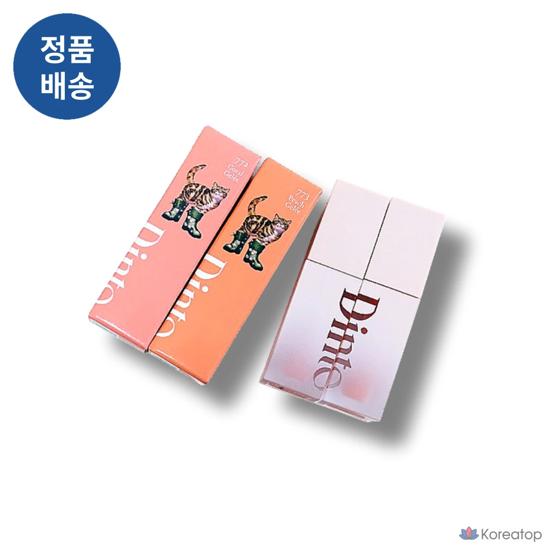 Dinto Blur Jelly Тинт для губ, #772 Коралловый гель, 3,5 г, 1 шт.