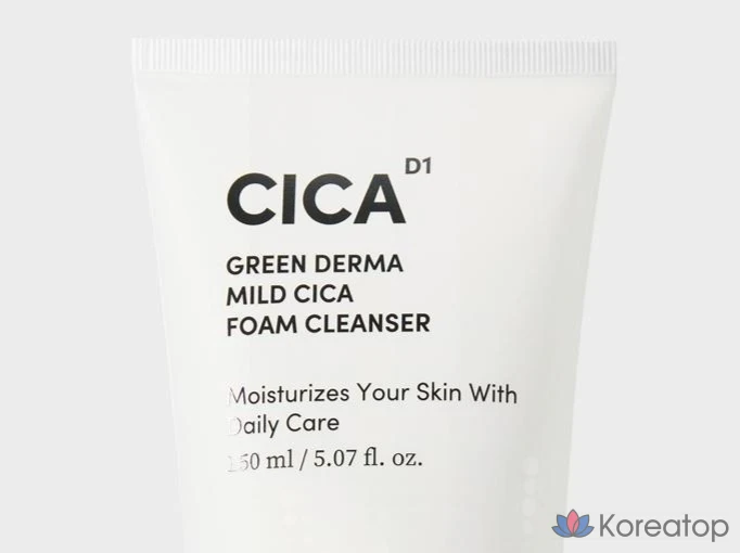 Очищающая пенка для лица Nature Republic Green Derma Mild Cica, 150 мл, 1 шт.