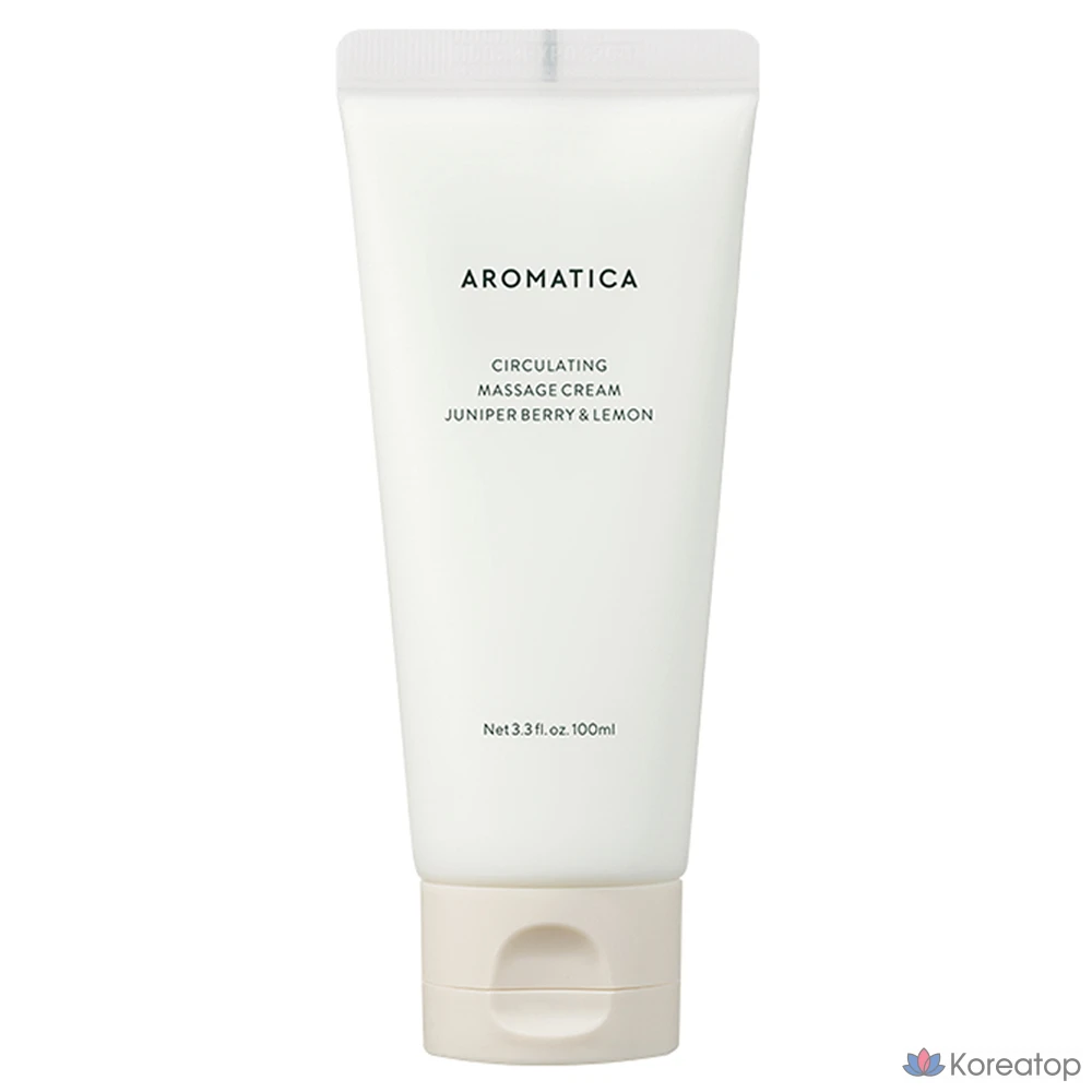 Охлаждающий массажный крем для тела Aromatica с ароматом можжевельника, ягод и лимона, 100 мл, 1 шт.