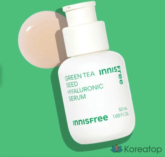 Сыворотка Innisfree Green Tea Seed Hyaluronic Acid Serum, 50 мл, 1 шт.