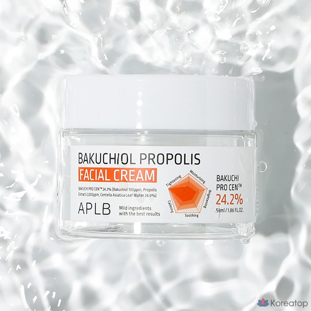 Крем для лица APLB с бакучиолом и прополисом, 55 мл, 1 шт.