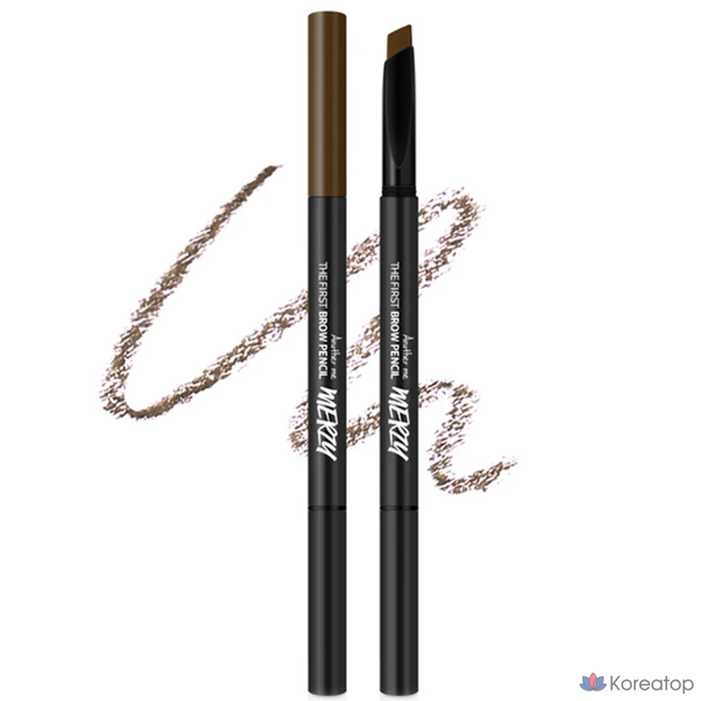 Карандаш для бровей MERZY the First, 0,3 г, цвет орехово-коричневый, 1 шт.