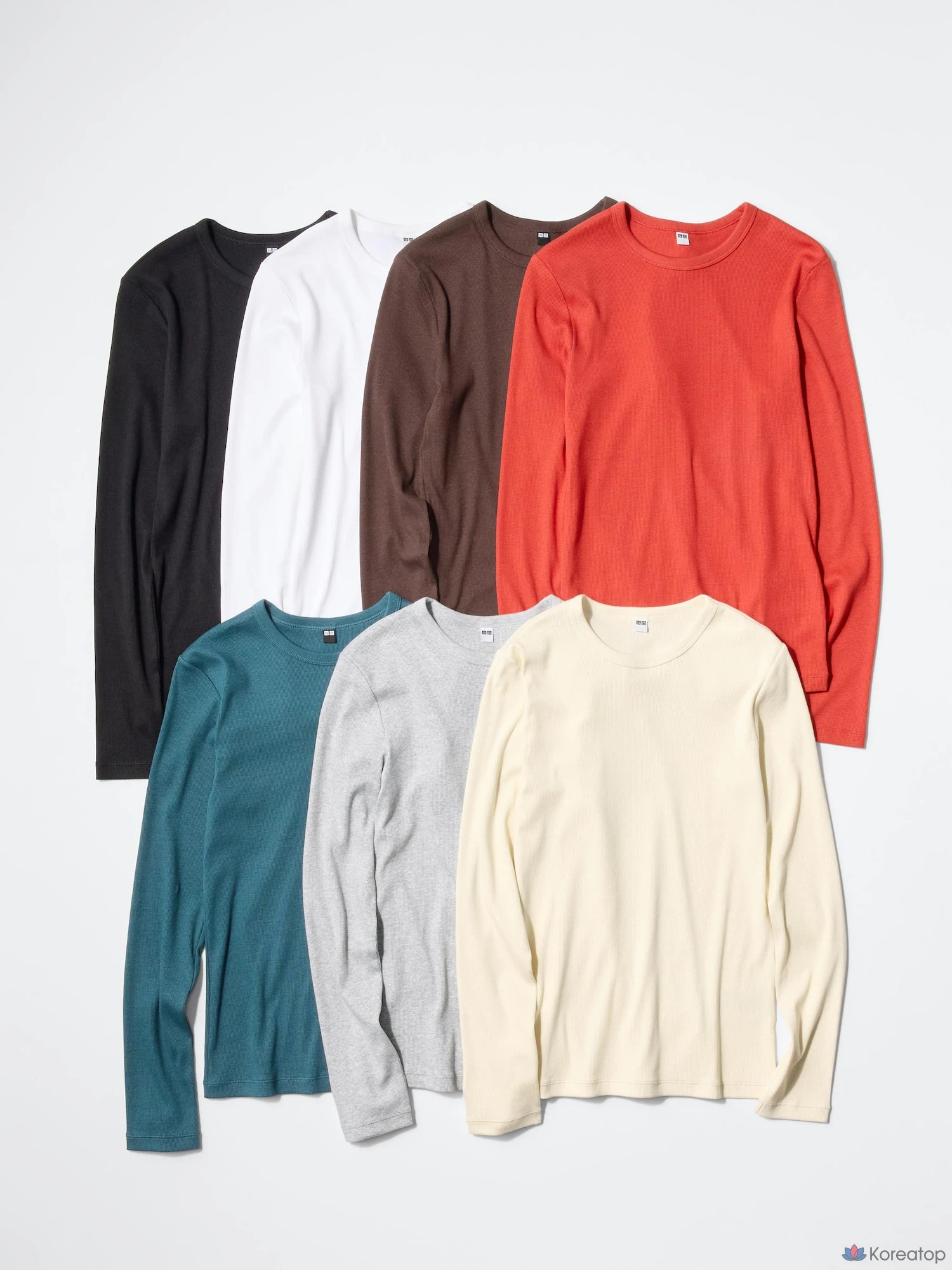 Футболка с длинным рукавом Uniqlo Soft Rib T