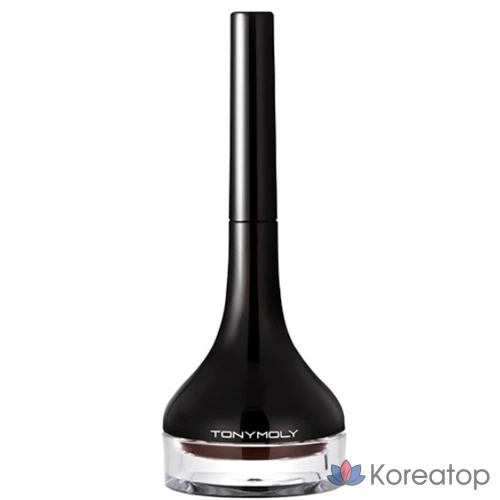 Гелевая подводка для глаз Tony Moly Back с длинной кистью, № 0.2, коричневая, 1 шт.