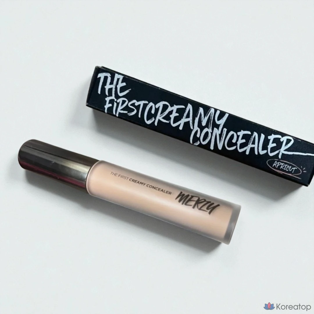 Консилер MERZY the First Creamy Concealer, ультравысокая степень покрытия, плотное прилегание, маскировка покраснений, маскировка темных кругов под глазами, CL1 Абрикосовый, 1 шт., фото 2