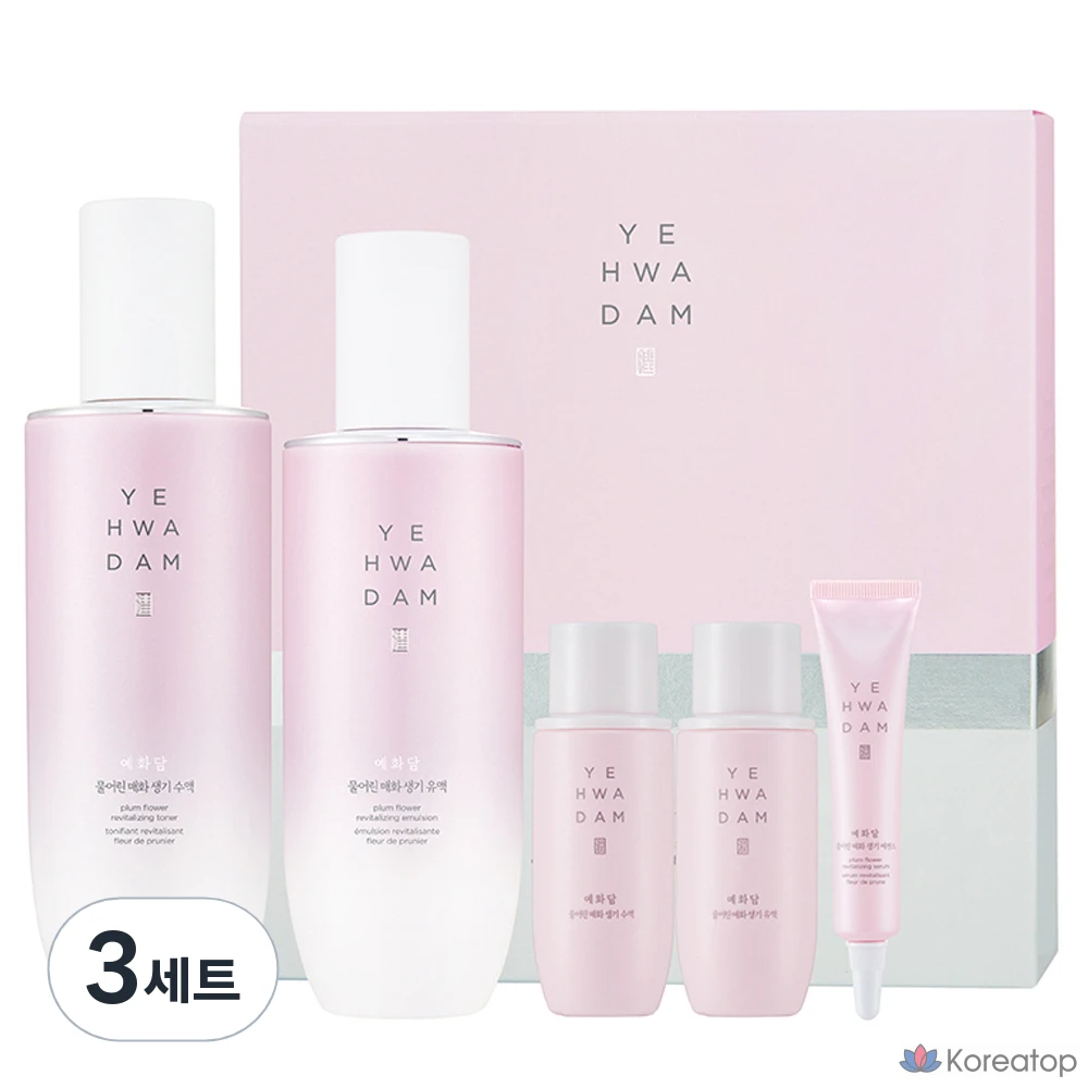 Набор The Face Shop Yehwadam Plum Blossom Vitality из 2 предметов (3 комплекта)