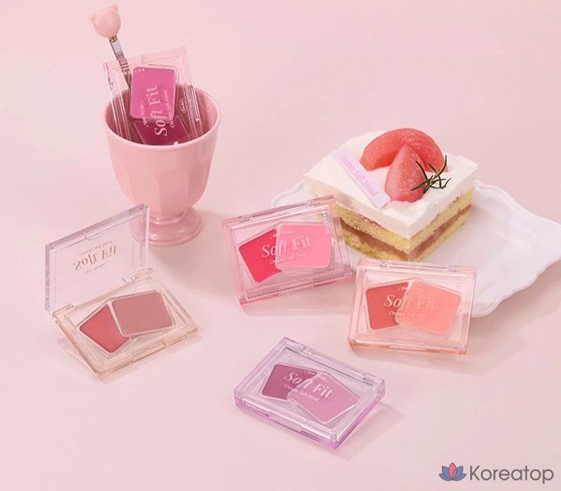 Кремовые румяна Forencos Soft Fitting Cream Blusher, 3 г, 1 шт., оттенок 03 Berry Shoe, фото 5