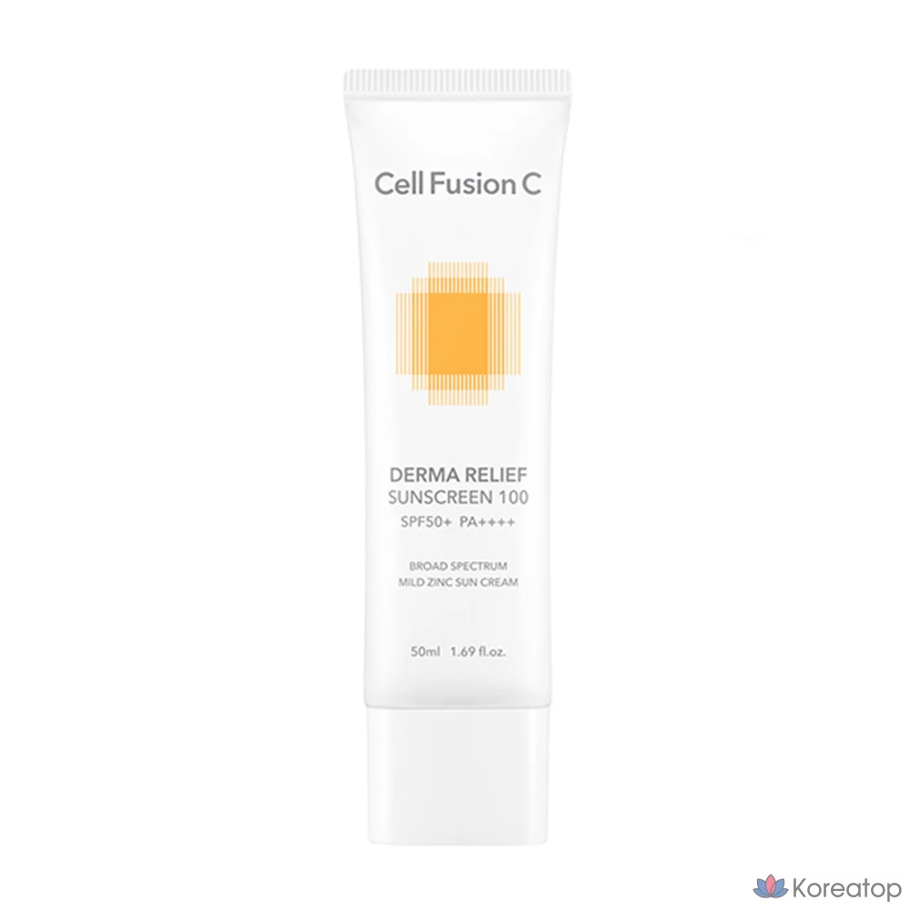 Солнцезащитный крем Cellfusion C Derma Relief Sunscreen 100 SPF50+ PA++++, 50 мл, 1 шт.