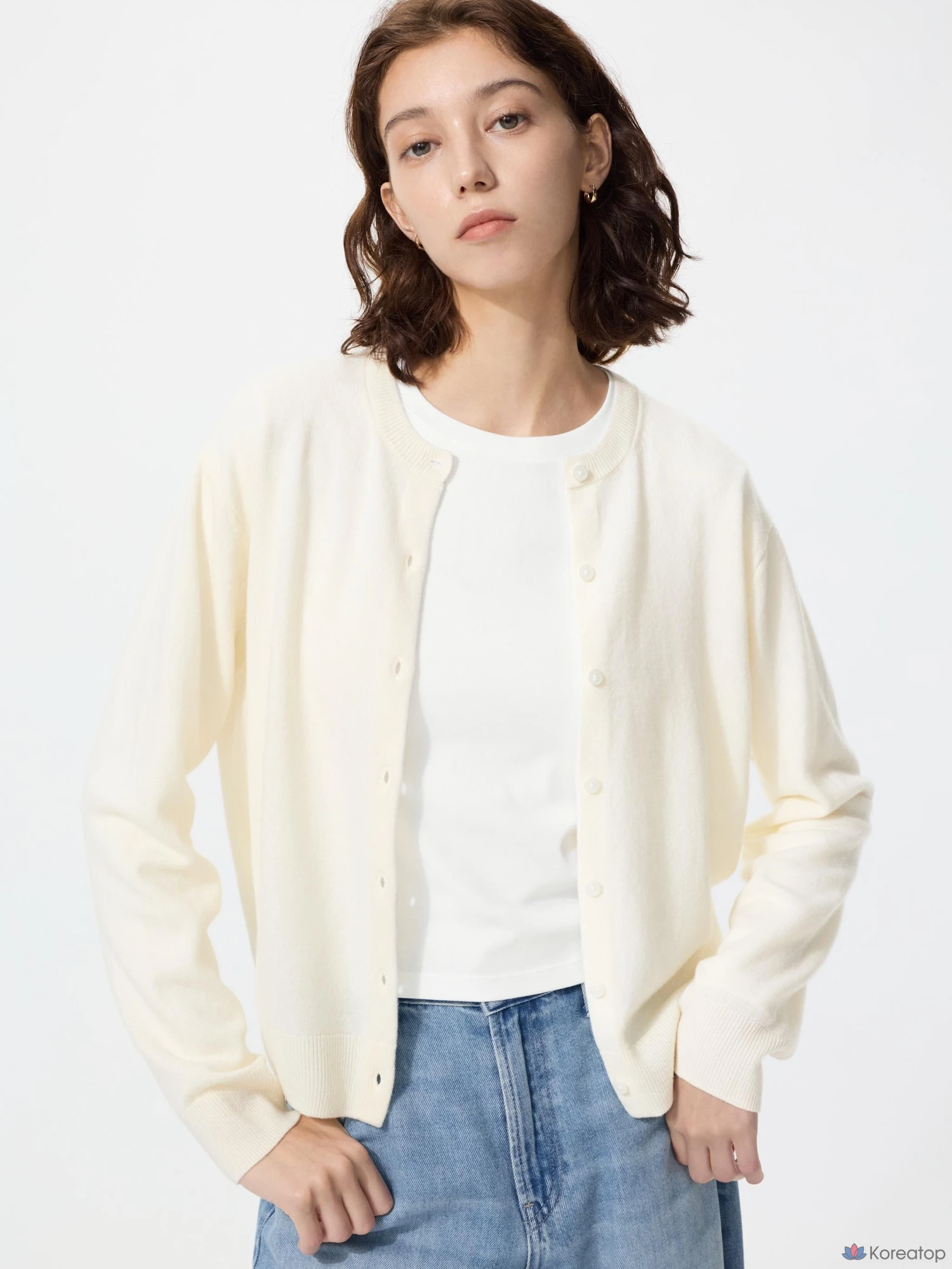 Кардиган Uniqlo Cashmere Crew Neck Cardigan