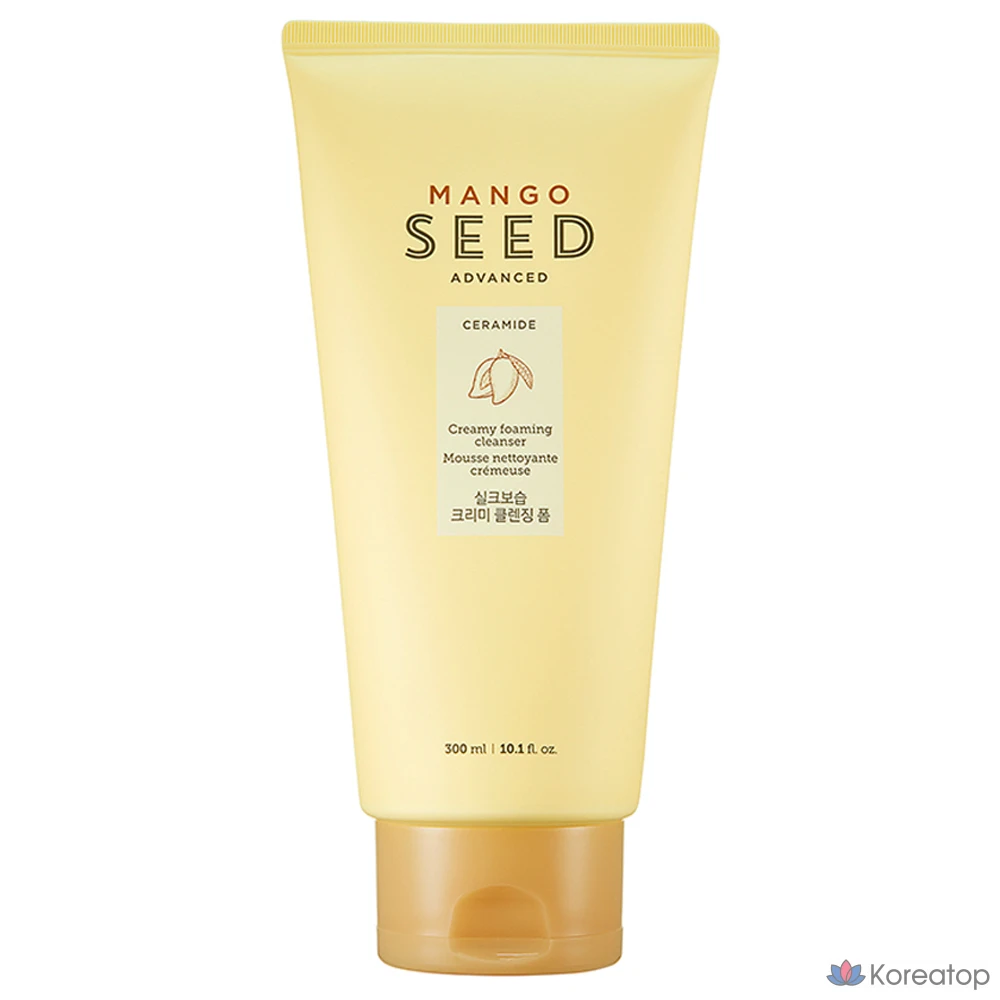 Очищающая пенка для лица The Face Shop Mango Seed Silk Moisturizing Cleansing Foam, 300 мл, 1 шт.