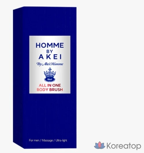 Универсальная щетка для тела Akei Derma+ Homme, темно-синяя, 1 упаковка, 4 штуки, фото 2