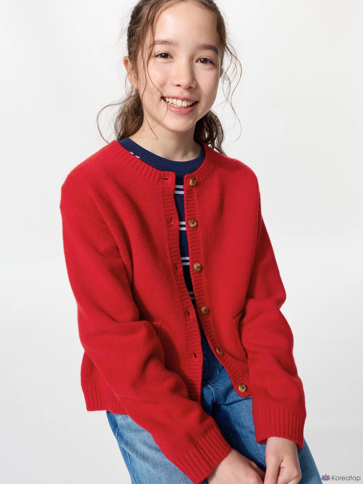 Кардиган для девочек Uniqlo Souffle Yarn Cardigan