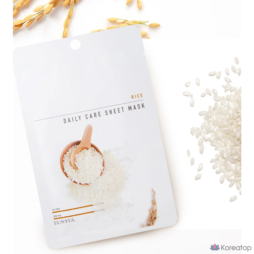 Тканевая маска для лица Eunyul Silver Rice Daily Care, 1 упаковка, 30 листов, фото 3