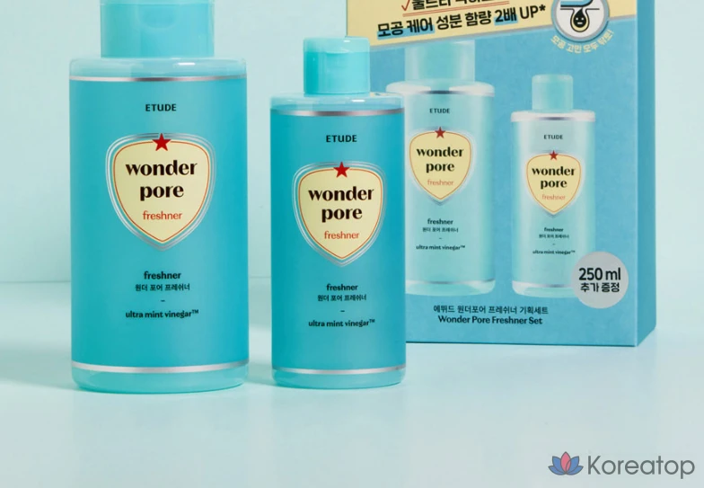 Тоник для освежения пор Etude House Wonder Pore Freshener Toner 500 мл + 250 мл, 3 комплекта, фото 4