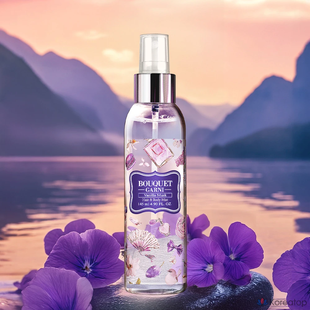 Ароматизированный спрей для волос и тела Bouquet Garni «Ваниль и мускус», 145 мл, 1 шт.