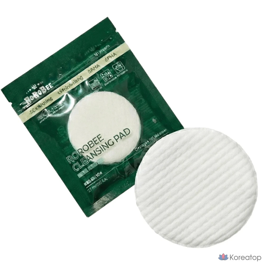 Гипоаллергенные очищающие подушечки для сужения пор, увлажнения и мягкого очищения, 5 комплектов по 10 листов.