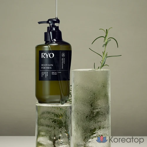 Шампунь Ryo Rootzen для мужчин от выпадения волос с ароматом чайного дерева и эвкалипта, 353 мл, 1 шт., фото 2
