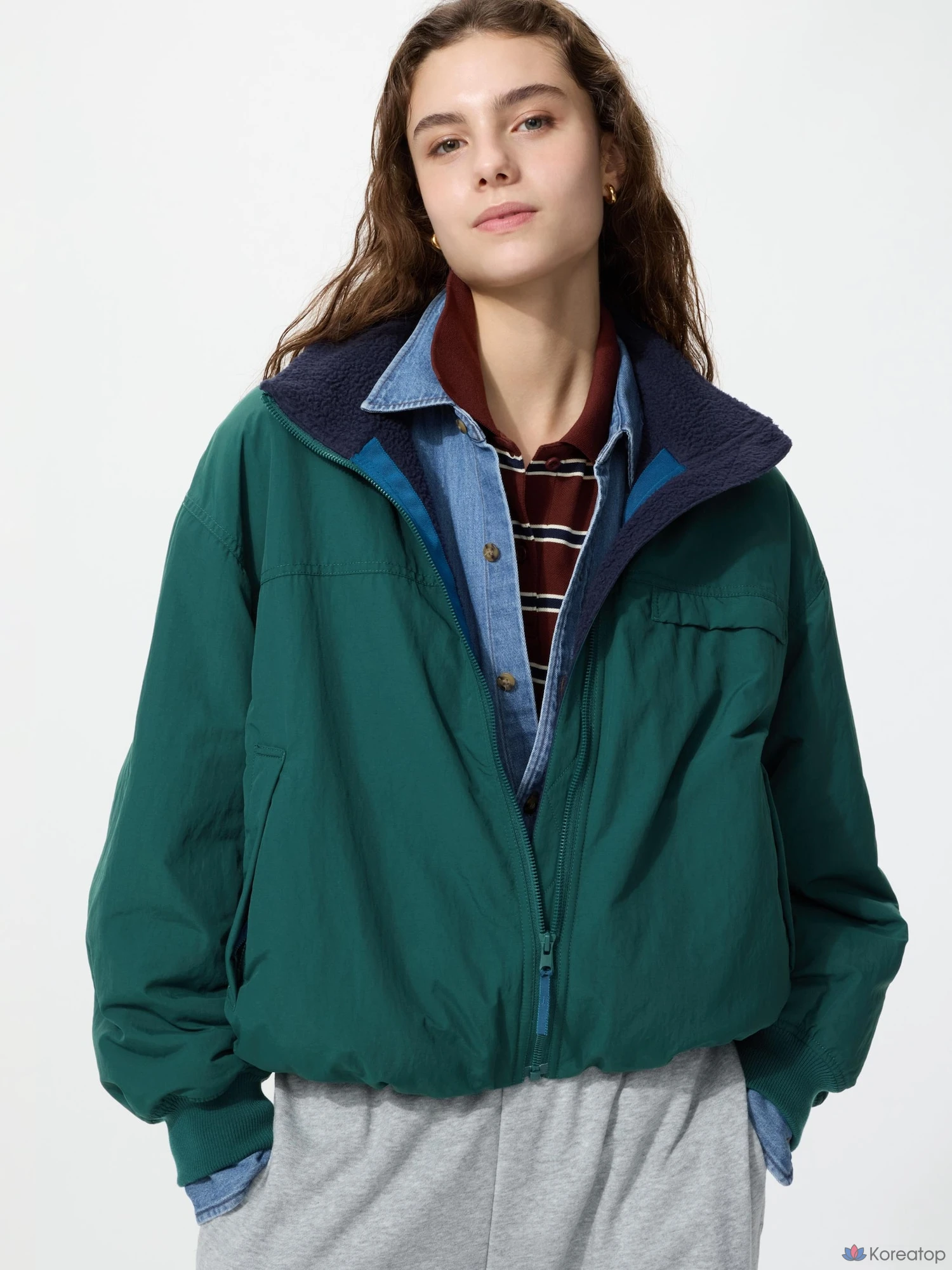 Блузон Uniqlo Fleece Stand Blouson