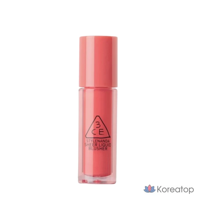 3CE Полупрозрачные жидкие румяна, боковые части, розовый цвет, 1 шт.