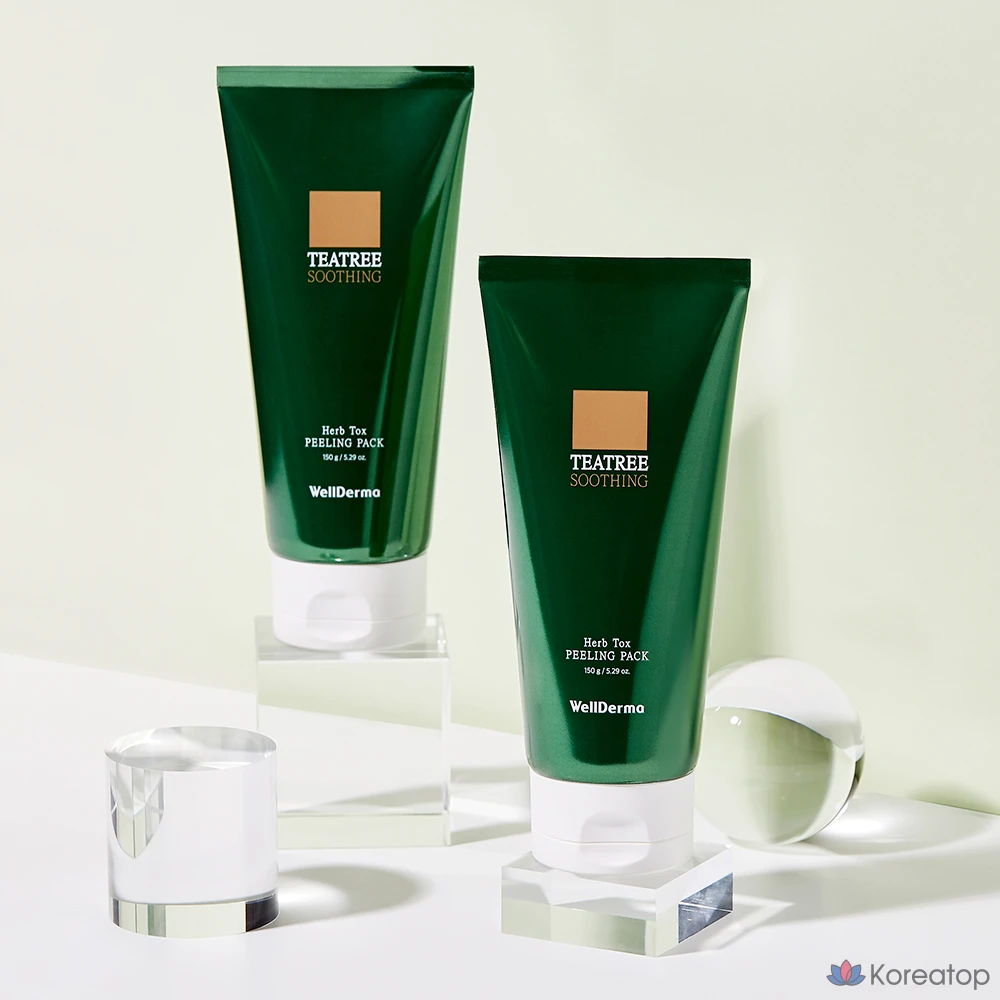 Набор для пилинга WellDerma Chaisul Tea Tree Herb Tox Peeling Pack, 150 г, 1 упаковка.