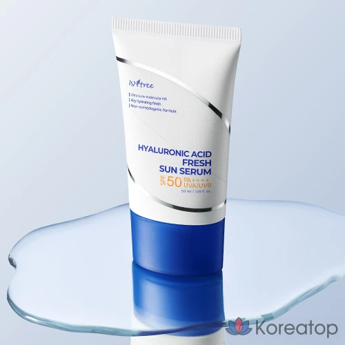 Солнцезащитная сыворотка Isntree с гиалуроновой кислотой SPF50+ PA++++, 1 шт., 50 мл