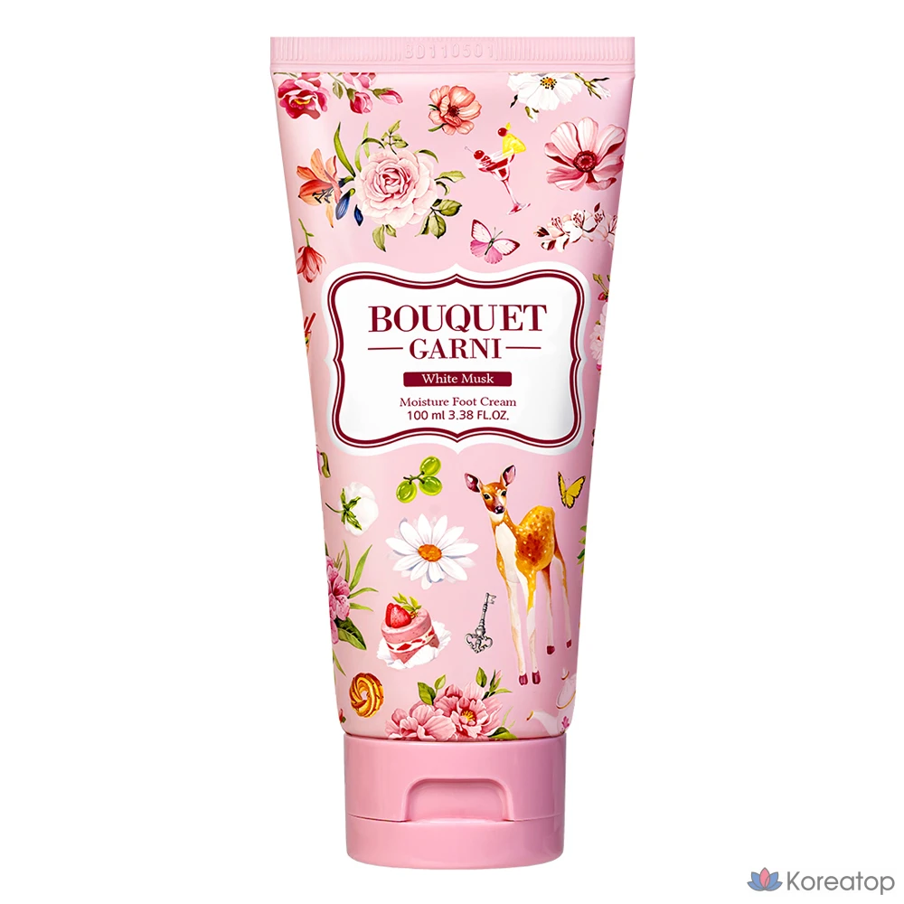 Увлажняющий отшелушивающий крем для ног Bouquet Garni «Белый мускус», 1 упаковка, 100 мл