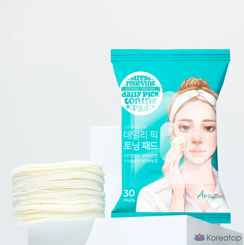 Тонизирующие подушечки Ariel Daily Pick, 57 г, 30 листов, 1 упаковка