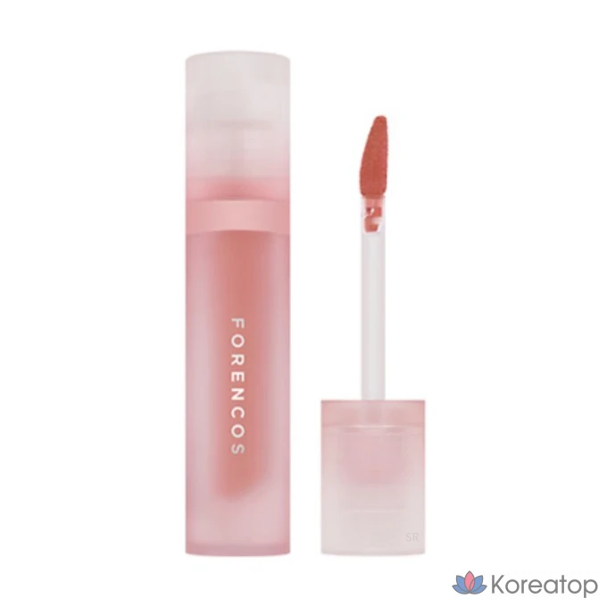 Блеск для губ Forencos Tattoo Bijou Velvet Lip Tint, 02 Tinua (кремово-коралловый), 1 шт.