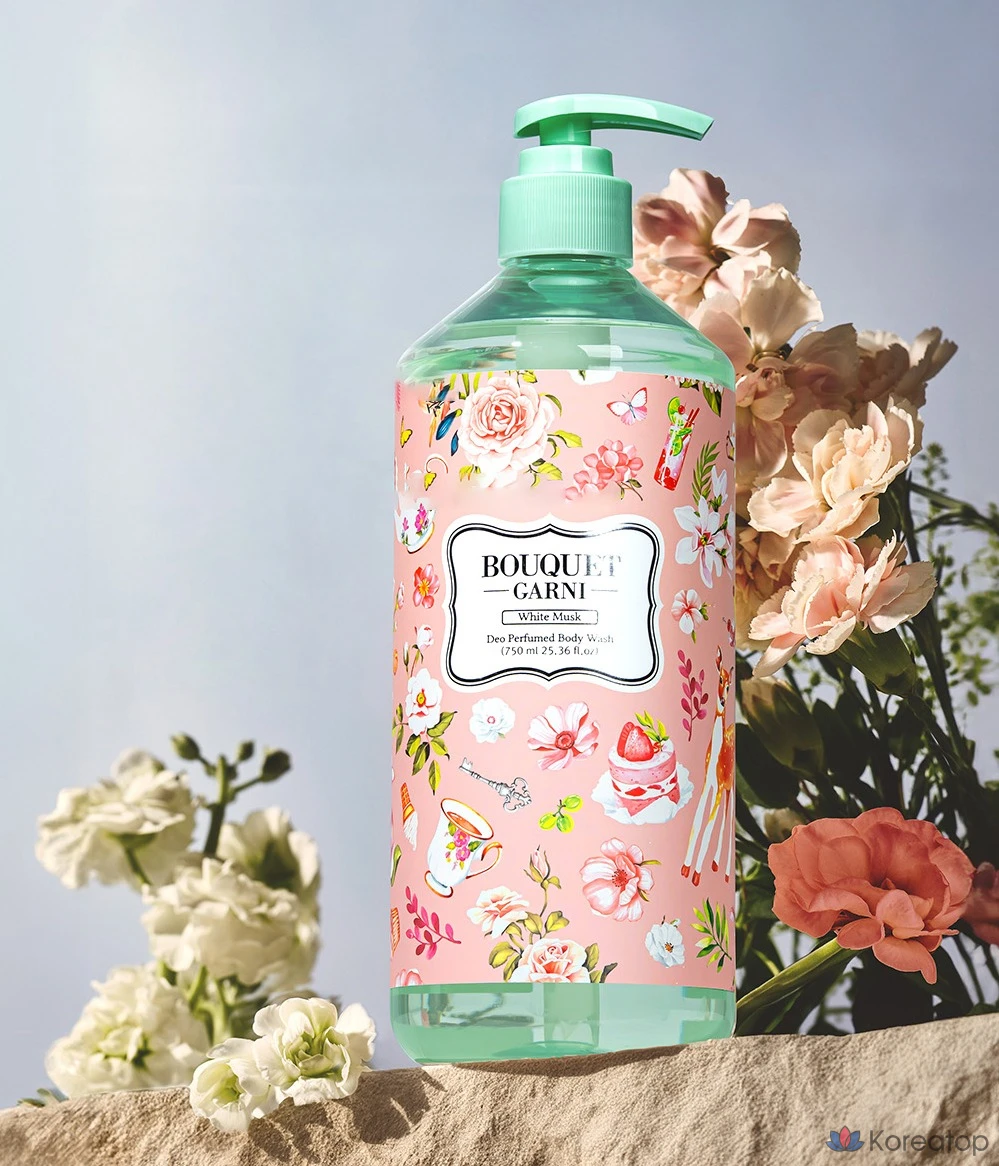 Парфюмированный гель для душа Bouquet Garni Body Odor Care с ароматом белого мускуса, 750 мл, 1 шт.