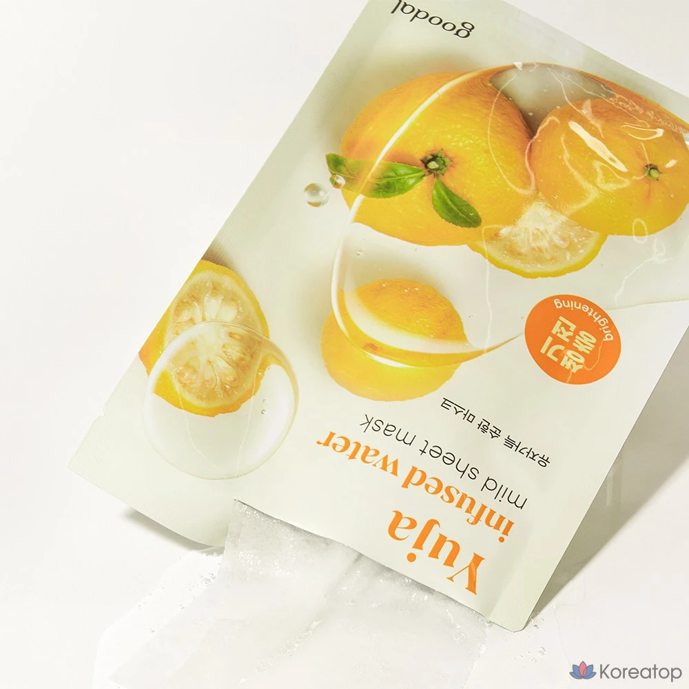 Набор мягких масок Goodal с экстрактом юдзу для отбеливания, 1 упаковка, 40 штук, фото 2