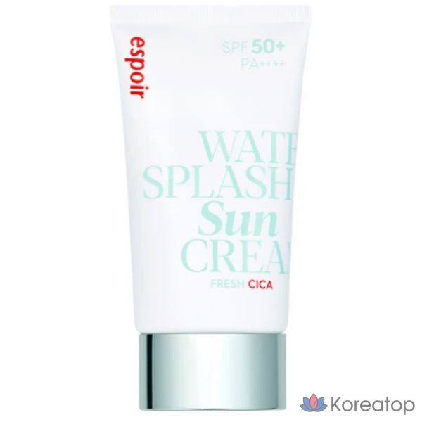 Солнцезащитный крем Espoir Water Splash Sunscreen Fresh Cica SPF50+ PA++++, 60 мл, 1 шт.