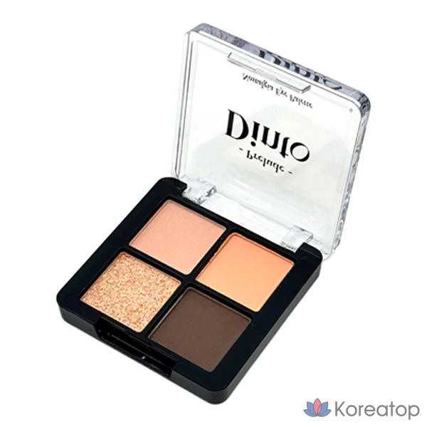 Палетка румян Prilude Dinto Nostalgia Eye Palette, 4 цвета, 4 г, 1 шт.