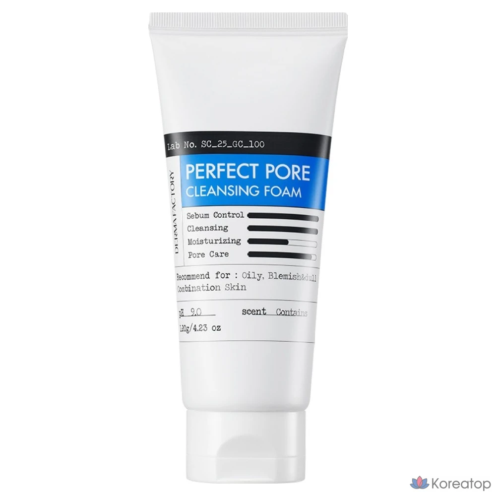 Очищающая пенка для лица Derma Factory Perfect Pore, 120 г, 1 шт.