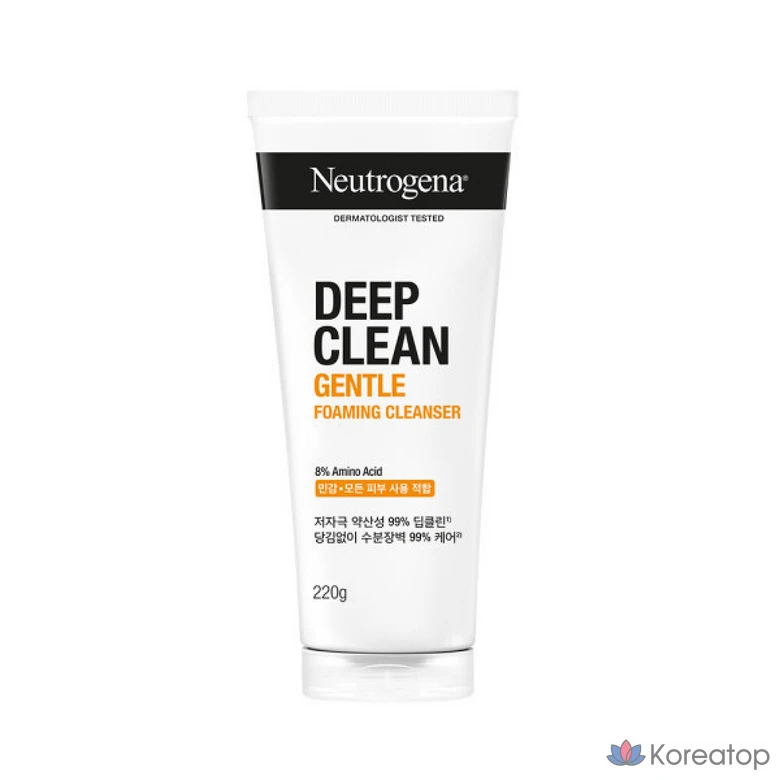 Пенящееся очищающее средство Neutrogena Deep Clean Gentle, 220 мл, 220 г