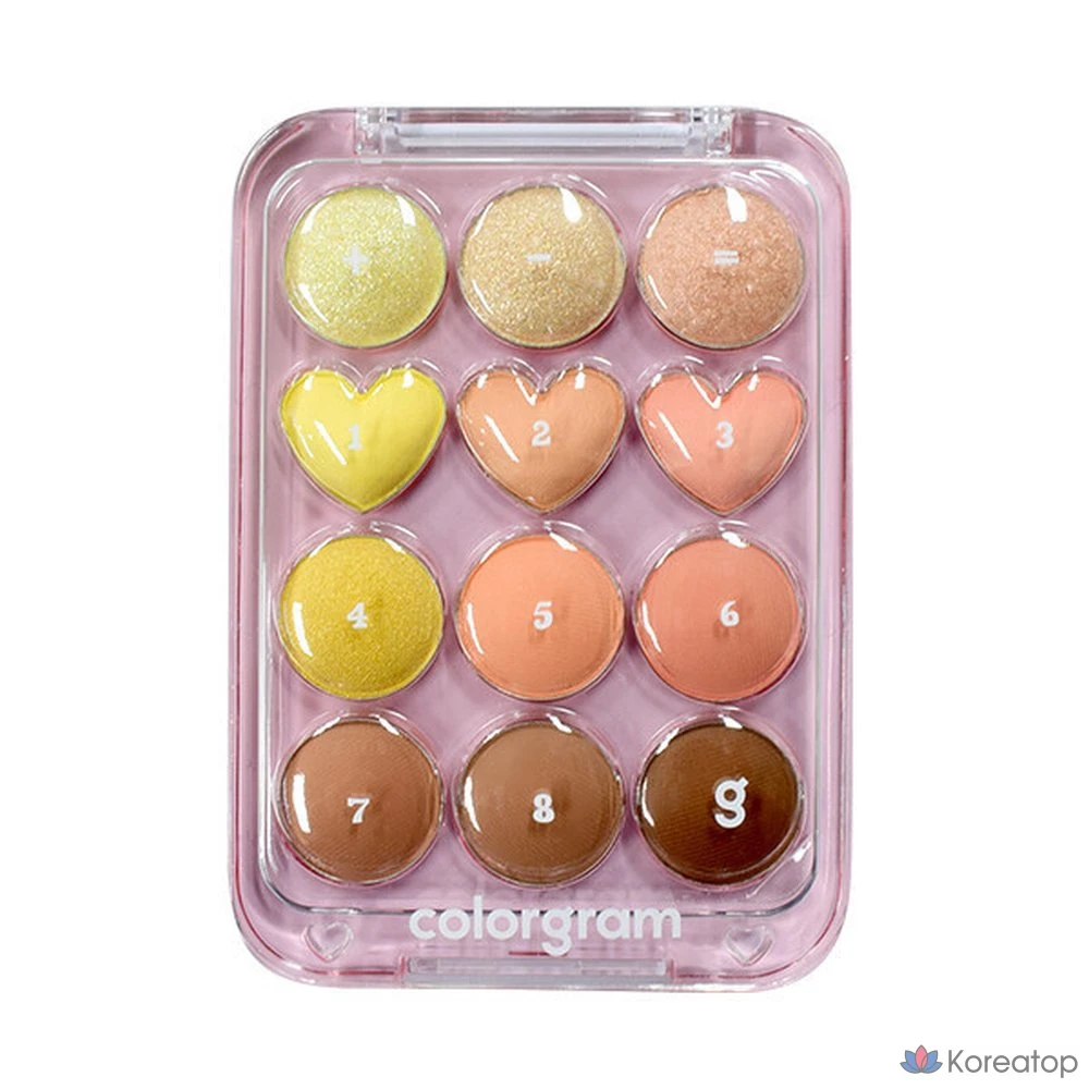 Палетка теней для век Colorgram Eye Real Eye Palette 9,9 г, 05 оттенков Blossom Plus Coral, коралловый, 1 шт.