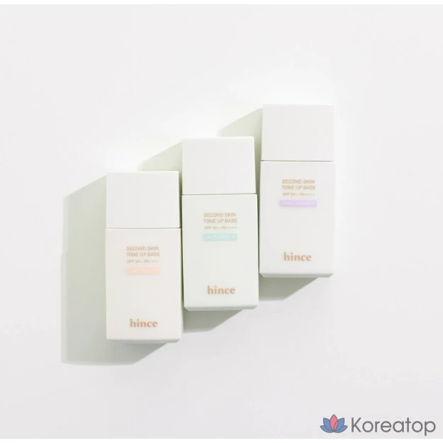 Тональная основа HINS Second Skin Tone-Up Base, бледно-лавандовый оттенок, 35 мл, 1 шт.