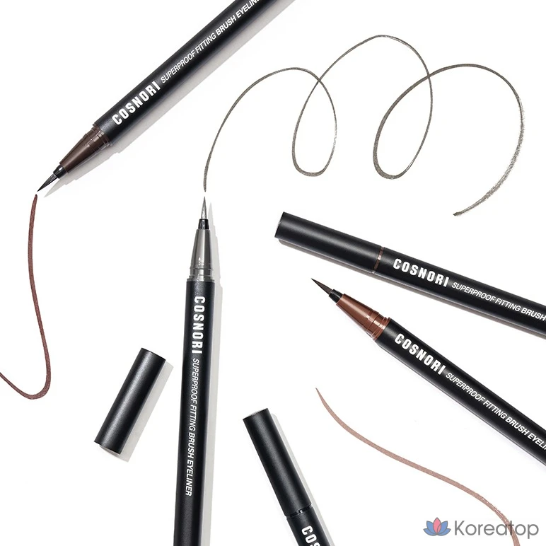 Подводка для глаз Cosnori Superproof Fitting Brush Eyeliner 0.6 г, 02 Black Brown, 1 шт., фото 8