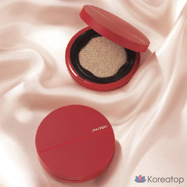 Кушон Shiseido Synchro Skin Glow Cushion Compact Case + Refill, оттенок Neutral 1.5, 13 г, 1 шт., фото 4