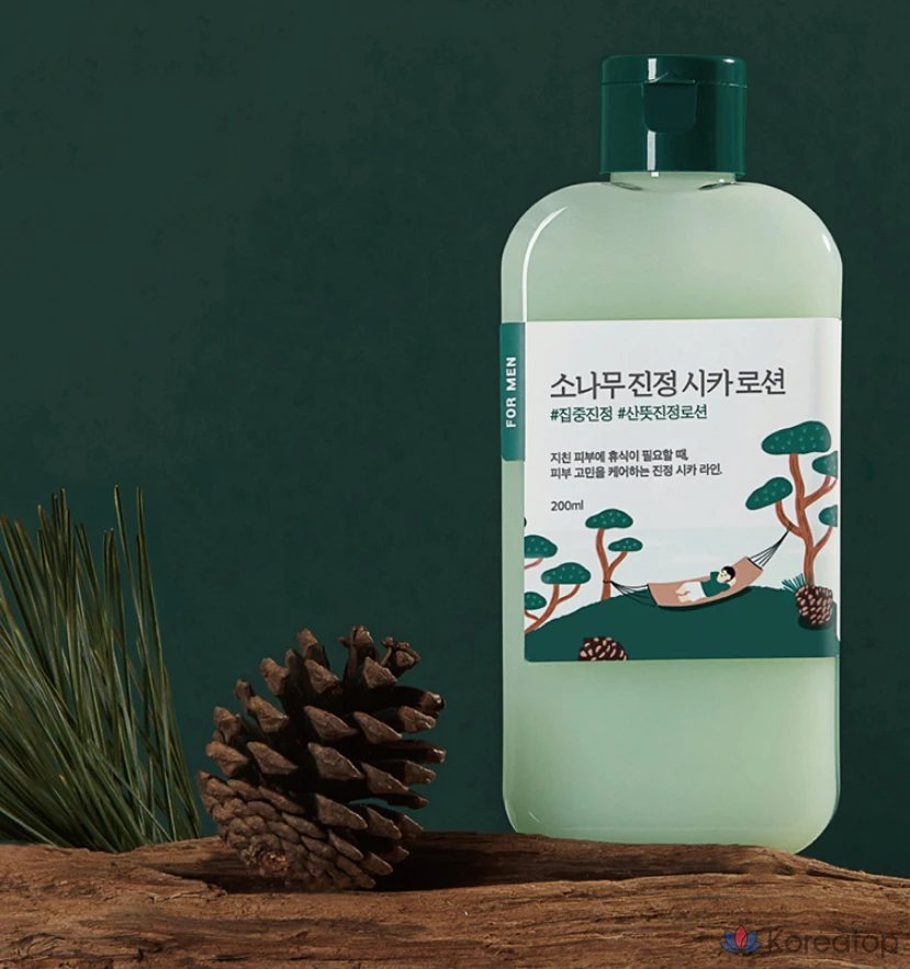 Round Lab for Men Pine Soothing Cica Toner + Lotion, 2 комплекта, фото 2