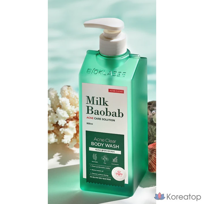 Гель для душа Milk Baobab Acne Clear, 500 мл, 1 шт.