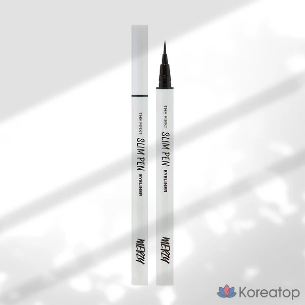 Гелевая подводка для глаз MERZY the First Slim Gel Eyeliner 0.05g, SP1 Black Jin, 1 шт.