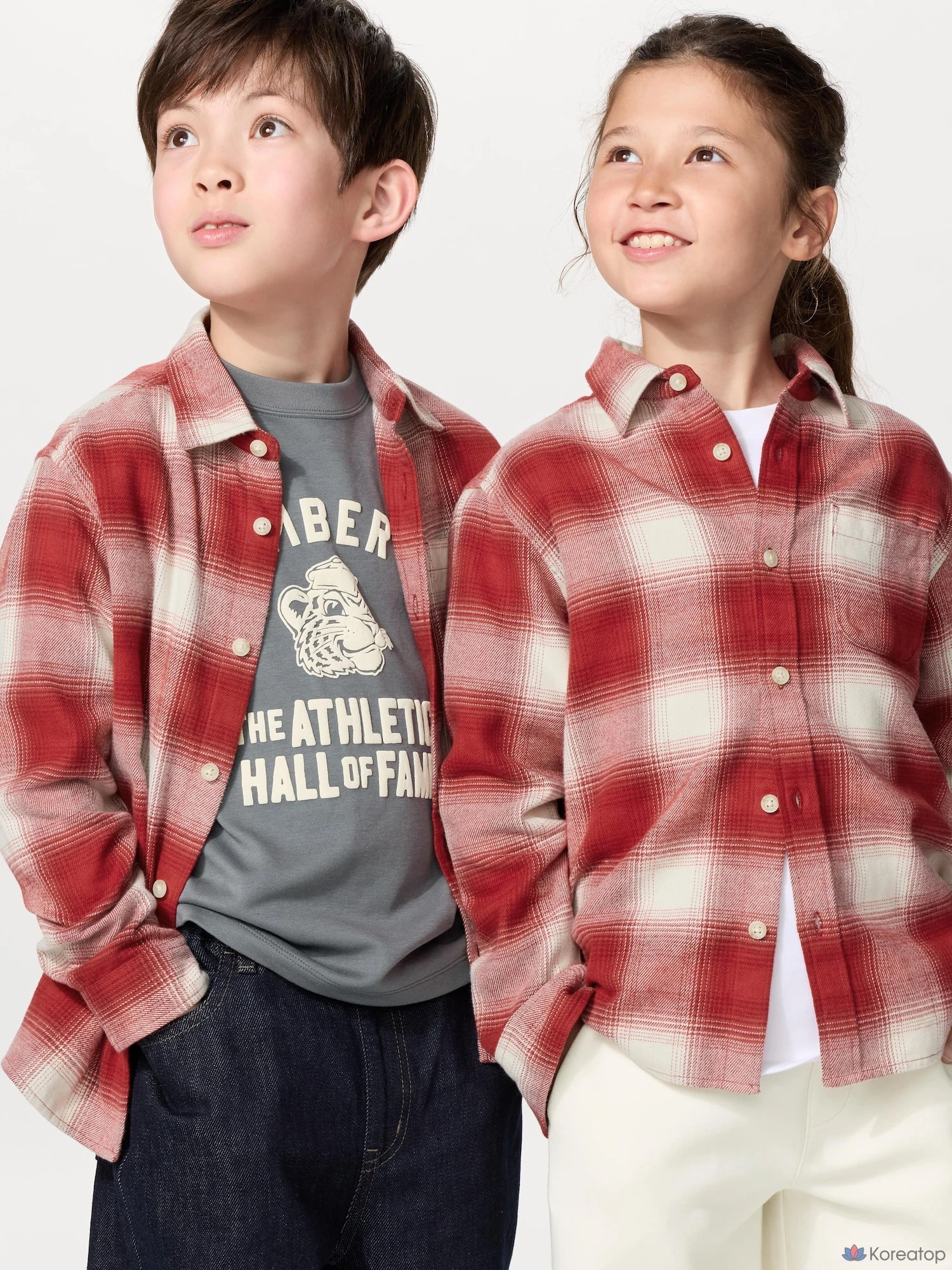 Рубашка детская Uniqlo Flannel Check Shirt D