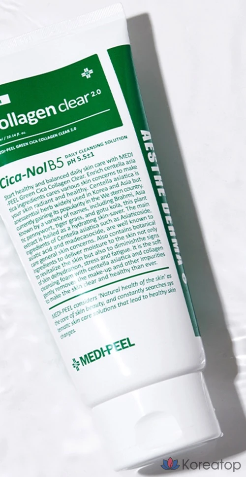 Гель-пенка для умывания Medi-Peel Green Cica Collagen Clear Gel Cleanser 2.0, 120 мл, 1 шт.