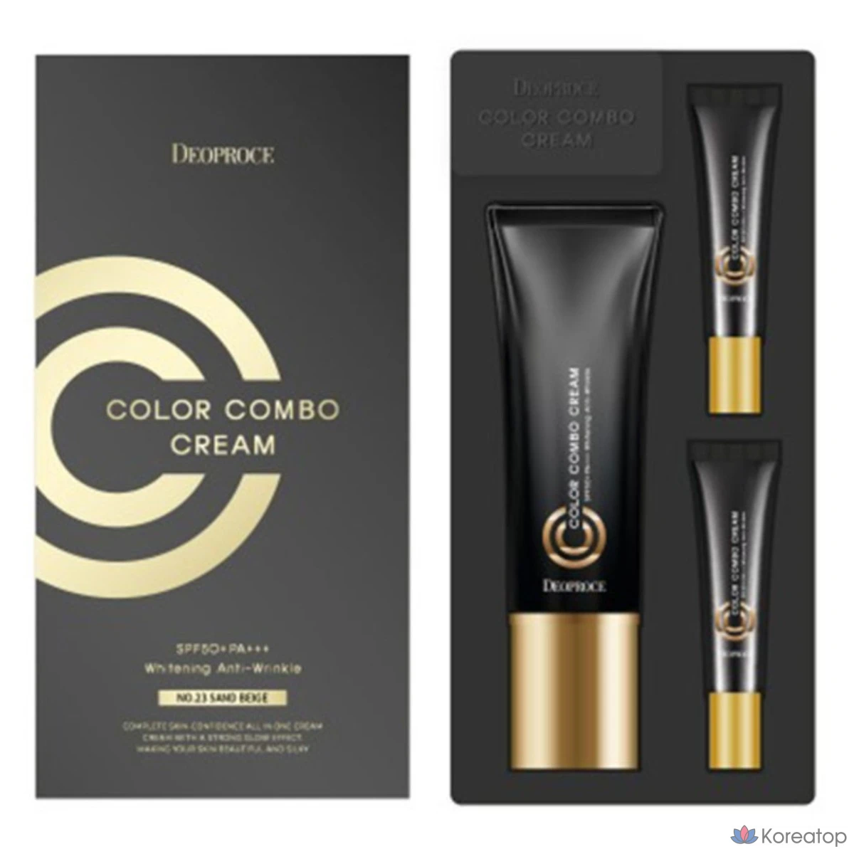 Крем-маска для лица Deoproce Color Combo Cream SPF50 (CC Cream) 40 г, № 23, 1 шт.