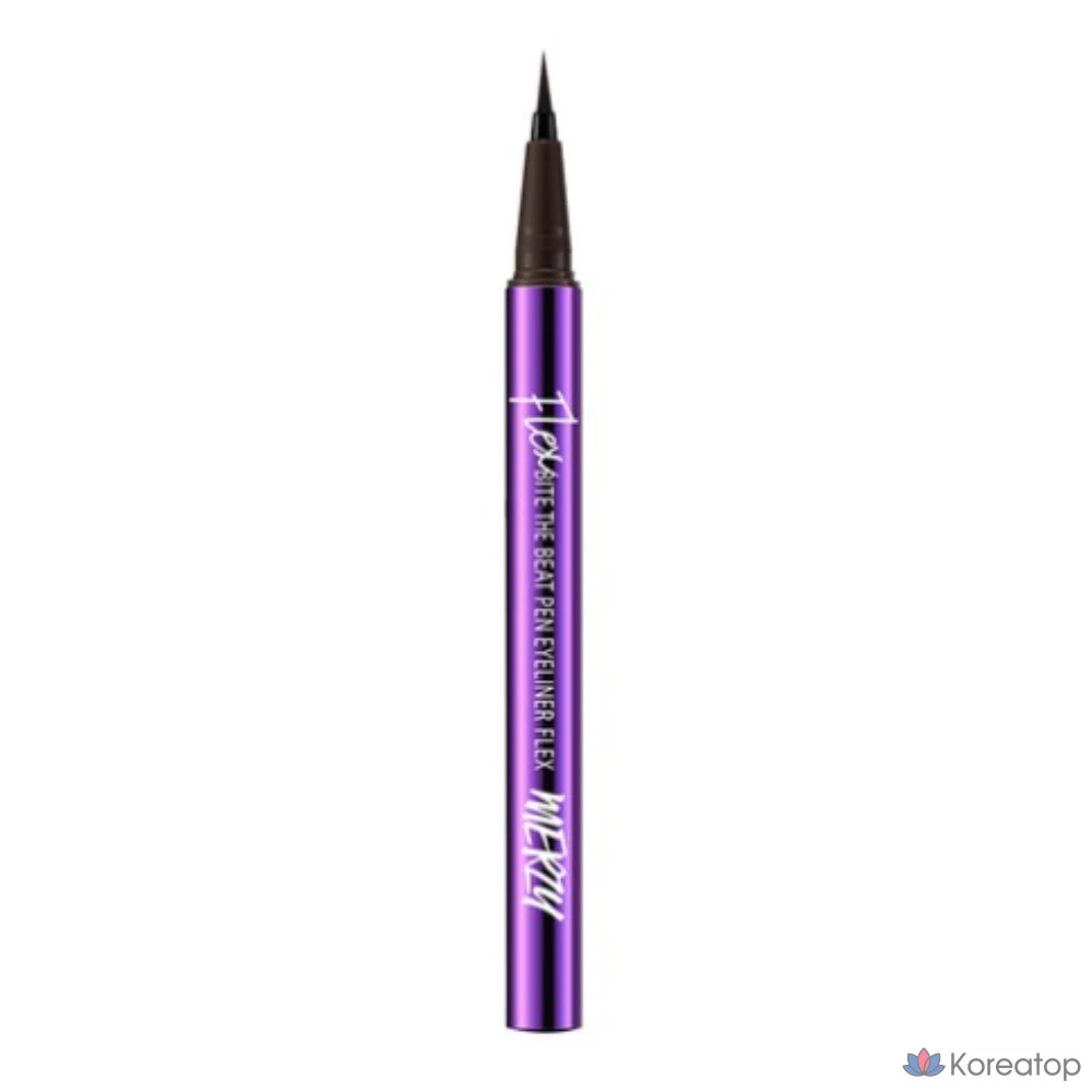 Подводка для глаз MERZY Bite The Beat Pen Eyeliner Flex, 1 шт., коричневый PF.2 Modern Brown