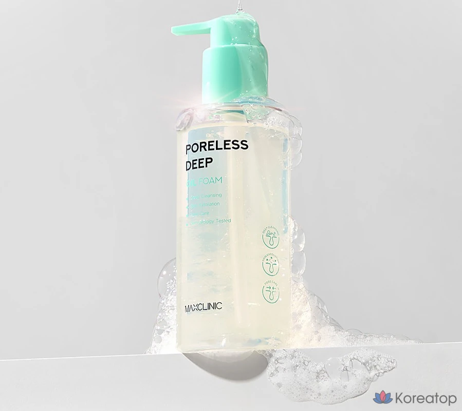 Пенка-масло для глубокого очищения кожи MAXCLINIC Poreless, 200 мл, 1 шт.