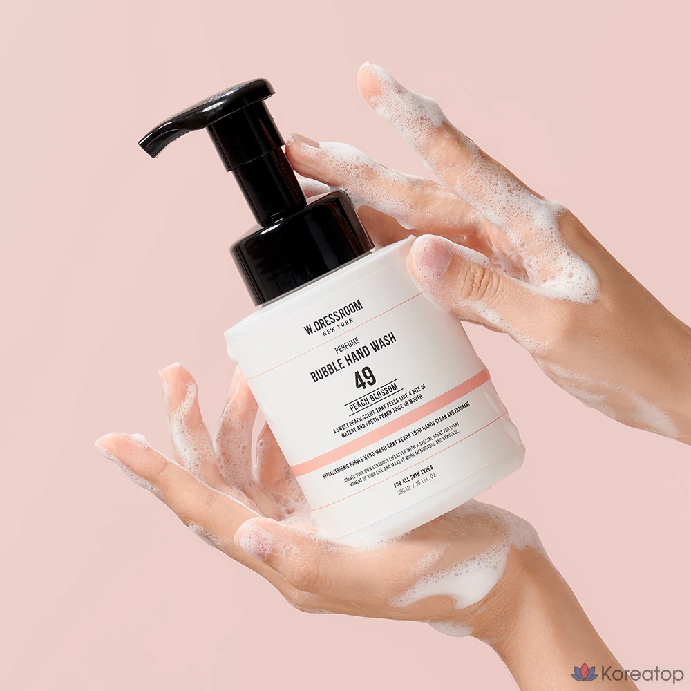 Жидкое мыло для рук W.Dressroom Perfume Bubble Hand Wash со вкусом персикового цветка, 300 мл, 1 шт.